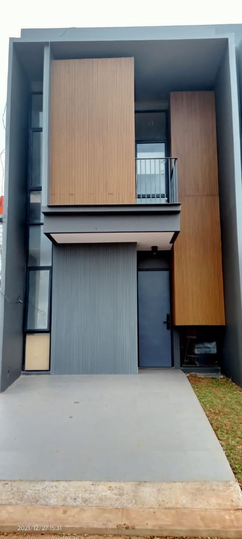 foto tampak rumah tipe 54-112 perumahan THE HILLS