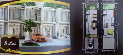 foto denah rumah tipe ST.LOUIS perumahan PONDOK GADING RESIDENCE DUA