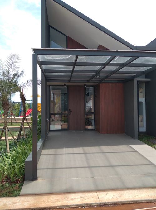 foto tampak rumah tipe 32-92 perumahan THE HILLS