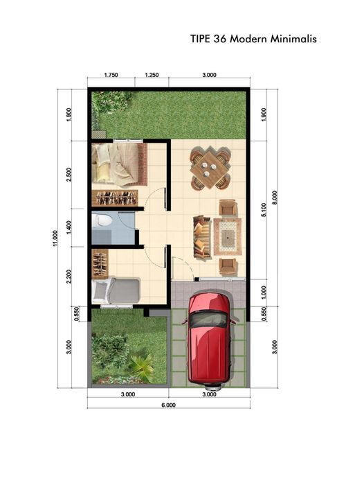 foto denah rumah tipe Cluster-Dharmawangsa perumahan GRAND RESIDENCE CITY