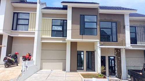 foto tampak rumah tipe 45 Ruby Cozy Level (293) perumahan Bukit Sukanagara Resort