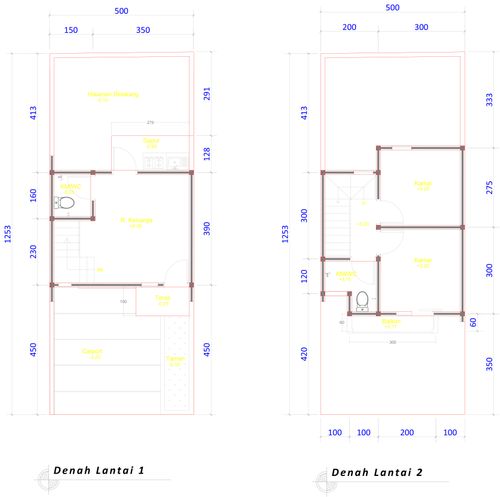 foto denah rumah tipe 47 Compact (403) perumahan G-Land Katapang Residence 2