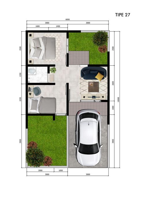 foto denah rumah tipe senopati -27 perumahan GRAND RESIDENCE CITY