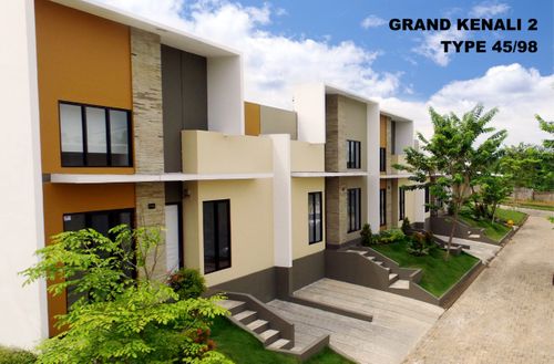 foto tampak rumah tipe 45/98 perumahan GRAND KENALI 2