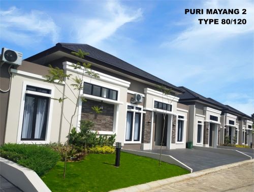 foto tampak rumah tipe 80/120 perumahan Puri Mayang 2