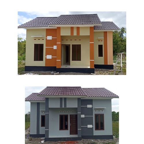 foto tampak rumah tipe 45 perumahan Graha cipta residence 1