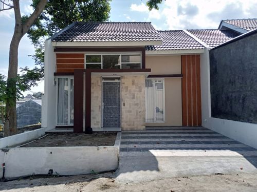 foto tampak rumah tipe 49 Tulip (468) perumahan Grand Valley Ujung Berung