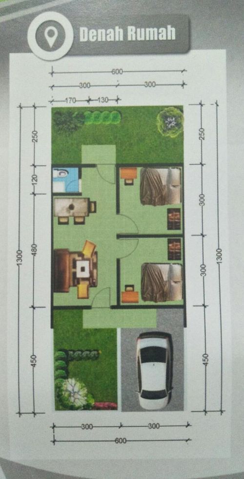 foto denah rumah tipe VILLA BERLIAN TAHAP 2 perumahan VILLA BERLIAN TAHAP 2
