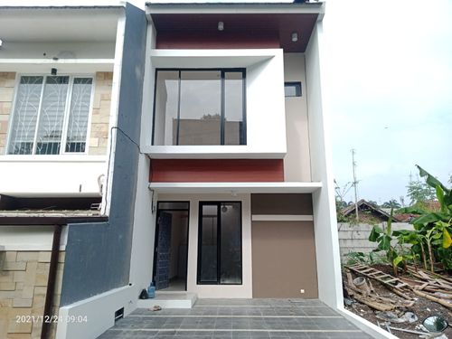 foto tampak rumah tipe 62 Compact (653) perumahan City Garden Residence Blok Fontana