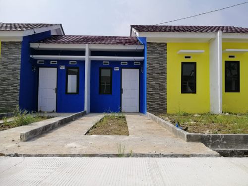 foto tampak rumah tipe 27/60 perumahan PURI RAYA RESIDENCE II