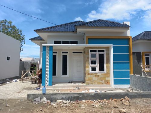 foto tampak rumah tipe 36 perumahan Medina residence