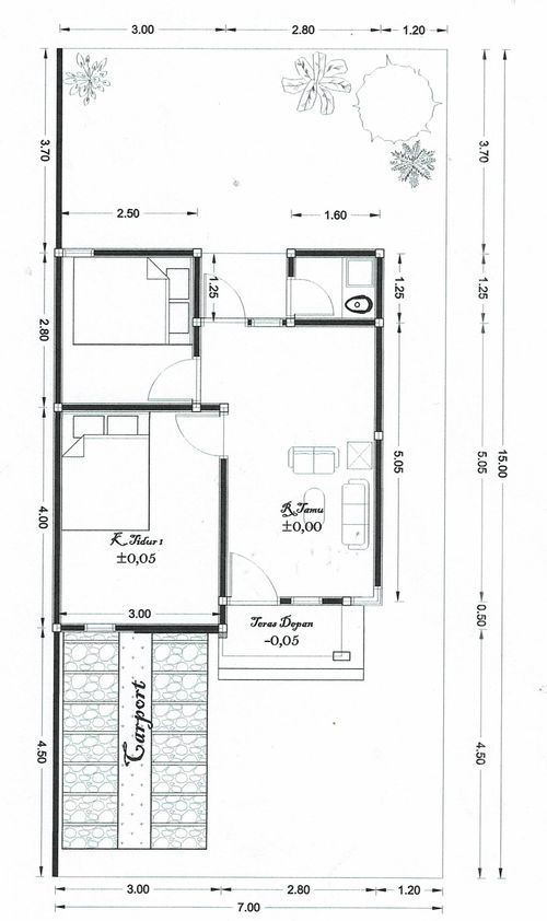 foto denah rumah tipe 36/105 perumahan SAFARAZ REGENCY 3
