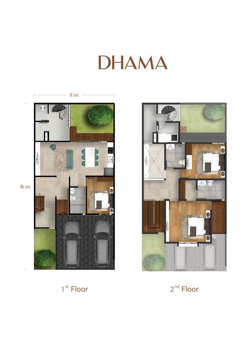foto denah rumah tipe DHAMA STANDART perumahan Vasaka Bali