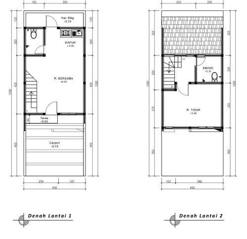foto denah rumah tipe 39 Compact (415) perumahan G-Land Ciwastra Park