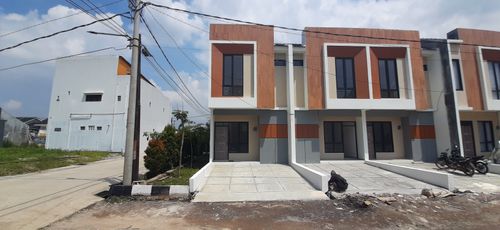 foto tampak rumah tipe 50 Compact (451) perumahan G-Land Ciwastra Park