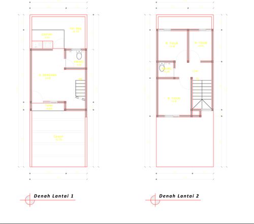 foto denah rumah tipe 50 Compact (463) perumahan G-Land Ciwastra Park