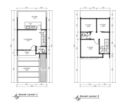 foto denah rumah tipe 50 Compact (447) perumahan G-Land Ciwastra Park
