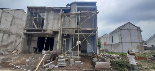 foto tampak rumah tipe 60 Compact (569) perumahan G-Land Ciwastra Park