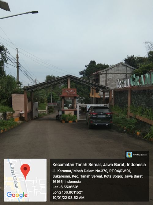 foto gerbang perumahan PERUMAHAN GRAHA GRANDE