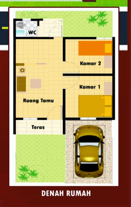 foto denah rumah tipe 36 perumahan Alfi kheir property 2