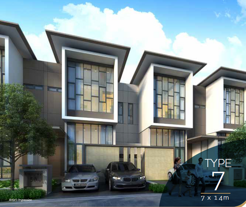 foto tampak rumah tipe 7 perumahan Semayang