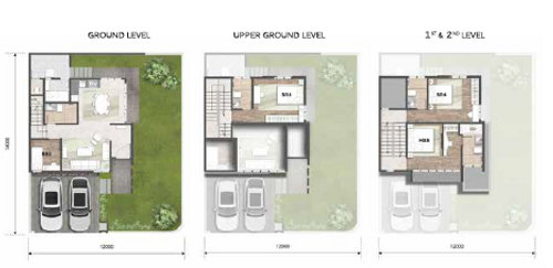 foto denah rumah tipe Corner House perumahan Semayang