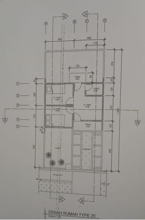foto denah rumah tipe 25/72 KOMERSIL 287363 perumahan PURI LESTARI