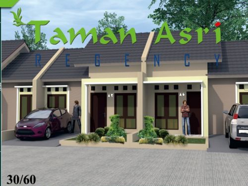 foto tampak rumah tipe ASOKA perumahan Taman Asri Regency