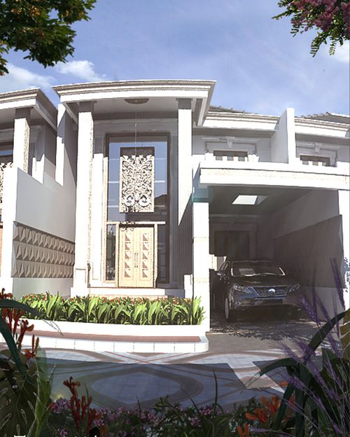 foto tampak rumah tipe 180 perumahan A. YANI REGENCY