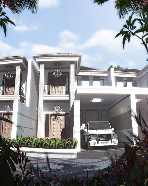foto tampak rumah tipe 120 perumahan A. YANI REGENCY