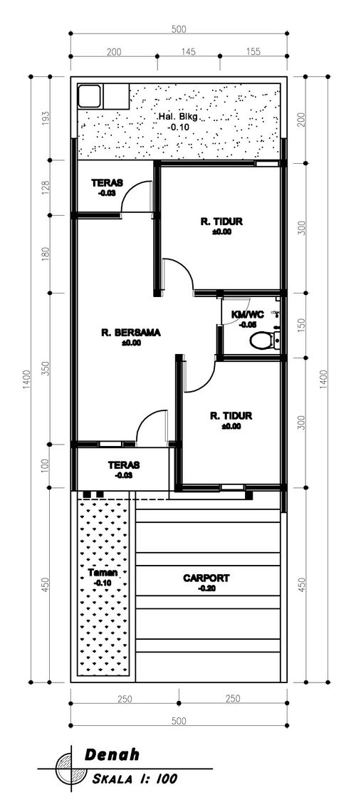 foto denah rumah tipe 33 Living Room (320) perumahan Griya Pataruman Asri 3