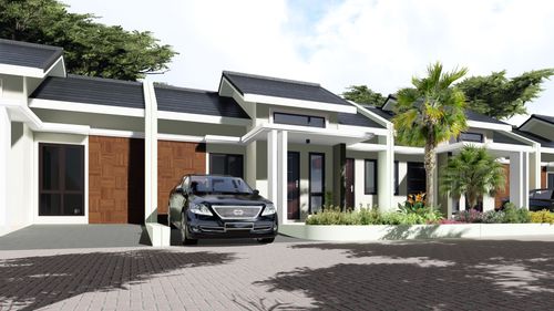 foto tampak rumah tipe 36/80 (2019) perumahan Tritih Golf Residence