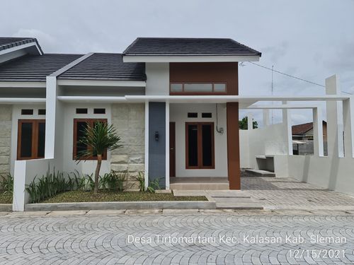 foto tampak rumah tipe 50 perumahan PURI LARASATI KALASAN