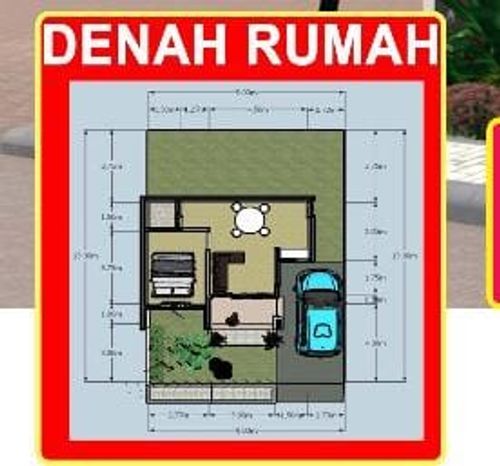 foto denah rumah tipe RUMAH TAPAK perumahan GRAND CLUSTER RAYHANA 2