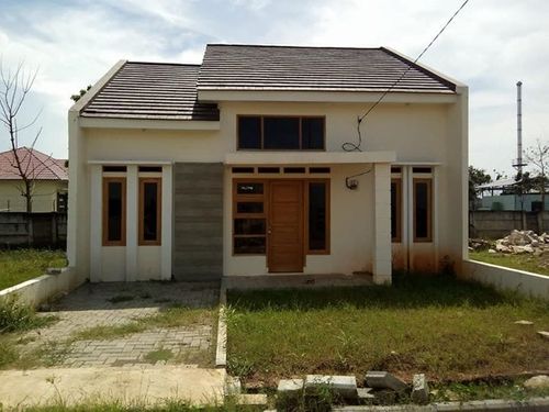foto tampak rumah tipe 60/112 perumahan Green Patrol Residence