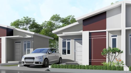 foto tampak rumah tipe 36/72 (178K) 2020 perumahan Tritih Golf Residence