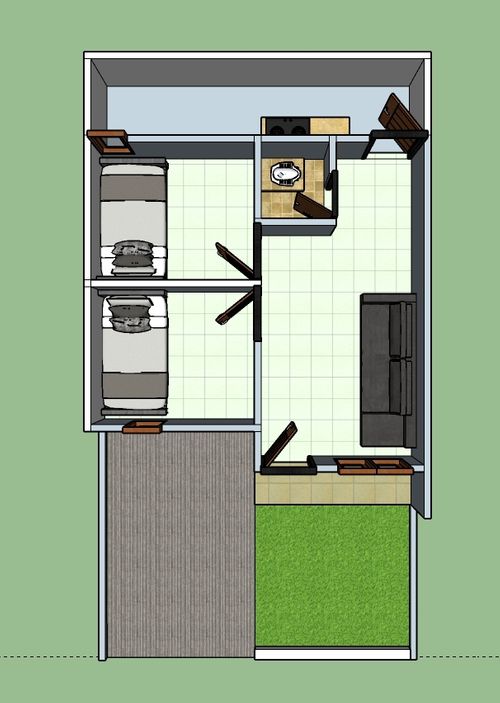 foto denah rumah tipe 36 perumahan DEWI SINTA RESIDENCE 2