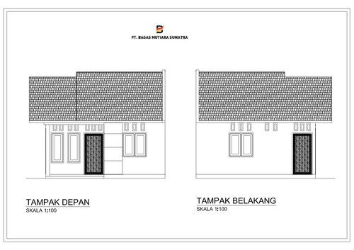 foto tampak rumah tipe 36 perumahan Villa Mutiara Sarasah Tahap II