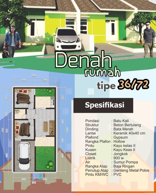 foto tampak rumah tipe Subsidi perumahan Mars Residence