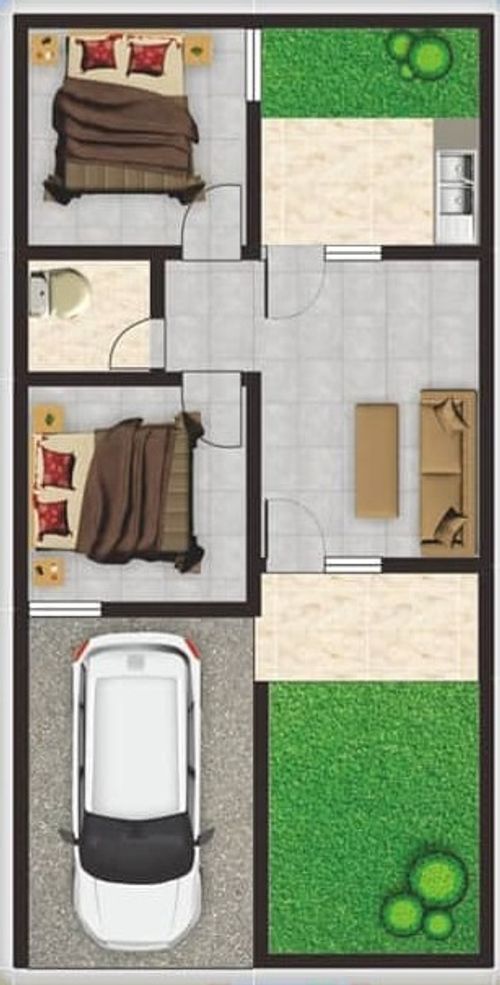 foto denah rumah tipe Subsidi perumahan Mars Residence