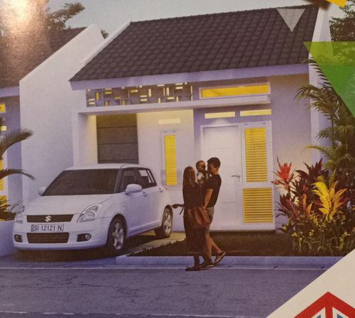foto tampak rumah tipe 30/80 perumahan PERUMAHAN MUTIARA RESIDENCE