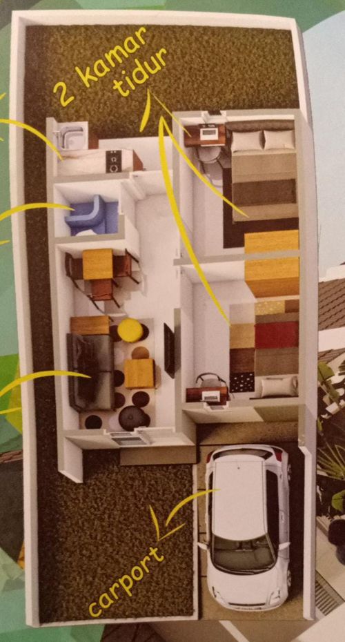 foto denah rumah tipe 30/80 perumahan PERUMAHAN MUTIARA RESIDENCE