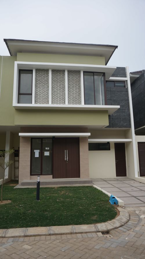 foto tampak rumah tipe Ambassador 8x20 (Medium) perumahan Water Front City 2 Premier Residence