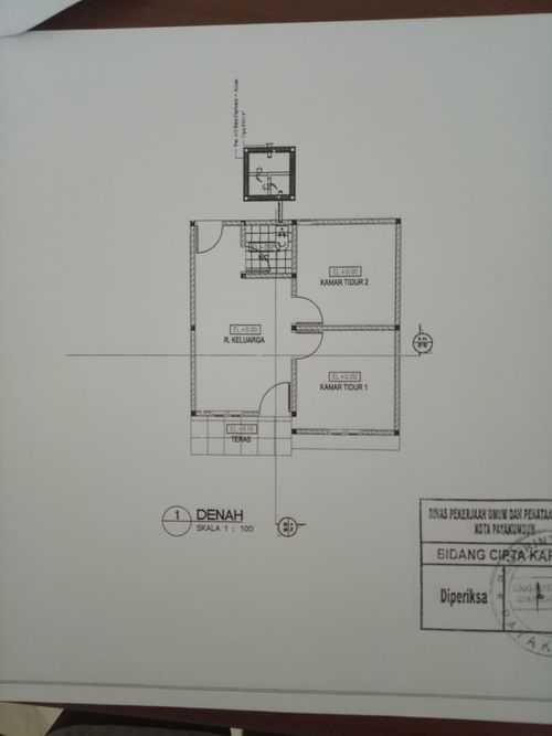 foto denah rumah tipe RHS 36 perumahan WAHANA TIAKAR RESIDENCE