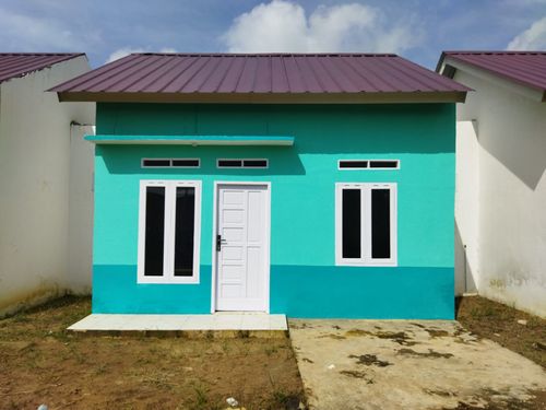 foto tampak rumah tipe 36/84 perumahan KARTIKA SERANG RESIDENCE