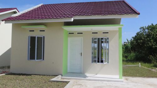 foto tampak rumah tipe 36 perumahan Mitra Teropong Sejahtera