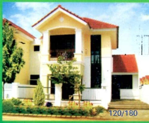 foto tampak rumah tipe 120/180 perumahan Perum Green Park Regency