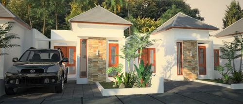foto tampak rumah tipe 27 perumahan GRAND PERMATA LOMBOK
