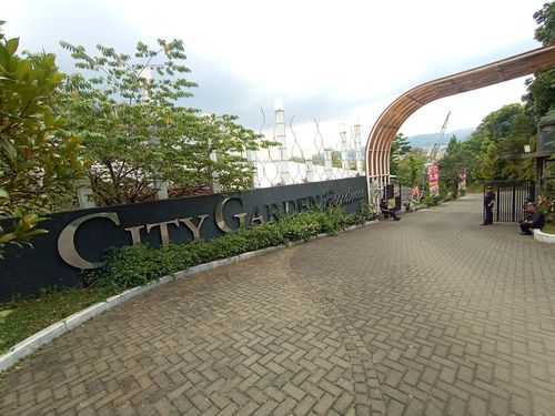 foto gerbang perumahan City Garden Residence blok D