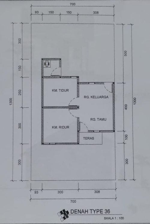 foto denah rumah tipe 36/50 perumahan Bumi Alyuna Petobo